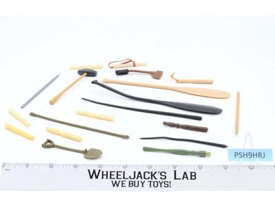 Lot of 19 Joe Accessories For 12 " (batons, Oars, etc..) G.I. Joe Vintage