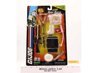 GI Joe Medic Rescue Action Equipment For 12" Figure MOSC Hasbro 1994 Accessories