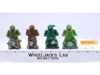 Lot of 4 Character Gum Candy Containers Teenage Mutant Ninja Turtles 1991 Topps