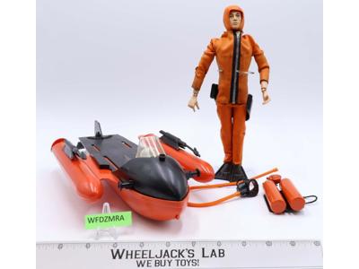 Danger of the Depths W/ Sea Sled 12" GI Joe 1973 Hasbro Action Figure + Vehicle