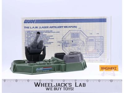 L.A.W. Laser Artillery Weapon 100% Complete G.I. Joe 1986 Hasbro Vintage Vehicle