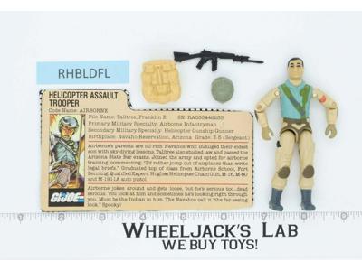 Airborne V1 100% Complete G.I. Joe Hasbro 1983 Hasbro Vintage Action Figure