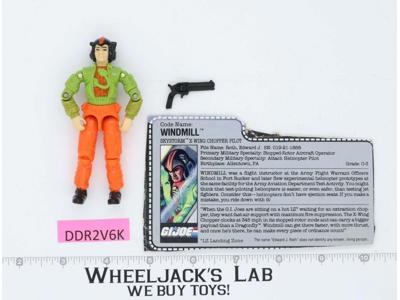 Windmill V1 100% Complete G.I. Joe 1988 Hasbro Vintage Action Figure