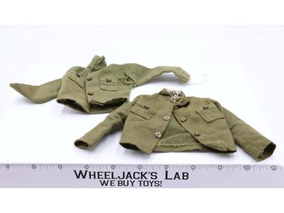 Lot of 2 GI Joe Army Fatigue Shirt 1964 Vintage Hasbro 12" Accessory