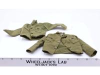 Lot of 2 GI Joe Army Fatigue Shirt 1964 Vintage Hasbro 12" Accessory