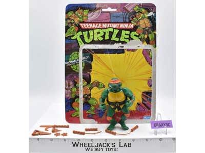 Michaelangelo W/Cardback 100% Complete TMNT 1988 Playmates Vintage Action Figure