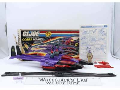 Cobra Mamba W/ Gyro-Viper & Box 100% Complete GI Joe 1987 Hasbro Vintage Vehicle