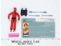 Jinx V1 RED BACK CARD 100% Complete 1987 G.I. Joe Hasbro Vintage Action Figure