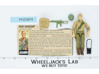 Duke V1 First Sergeant 100% Complete G.I. Joe 1983 Hasbro Vintage Action Figure