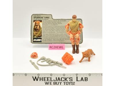 Spearhead & Max V1 100% Complete G.I. Joe 1988 Hasbro Vintage Action Figure
