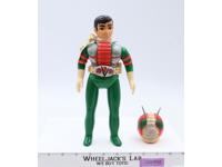 Kamen Rider V3 1973 Japan Soft Vinyl Bandai Popy 11" Figure W/ Mask