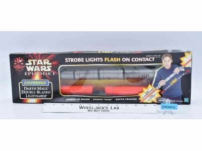 Darth Maul Double-Bladed Lightsaber Star Wars Ep. 1 1998 Hasbro NEW MISB SEALED