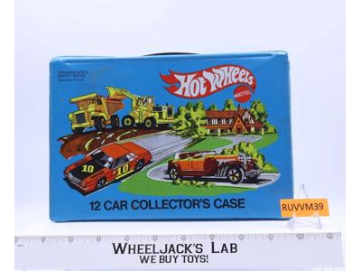 12 Car Collector's Case W/Tray Hot Wheels 1980 Mattel Vintage Storage Case