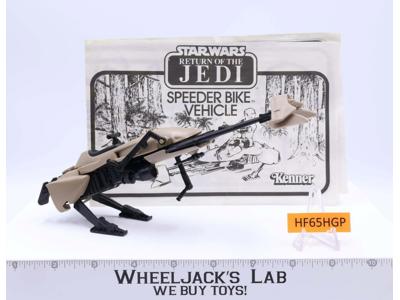 Speeder Bike 100% Complete Star Wars ROTJ 1983 Kenner Action Figure Vehicle