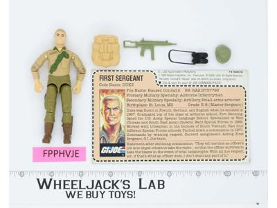Duke V1 MAIL AWAY 100% Complete G.I. Joe 1983 Hasbro Vintage Action Figure