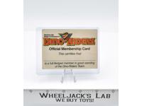 Dino Riders Official Membership Fan Club Card 1980's Tyco