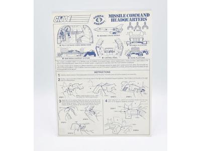 Missile Command Headquarters Blueprints G.I. Joe 1982 Hasbro Vintage