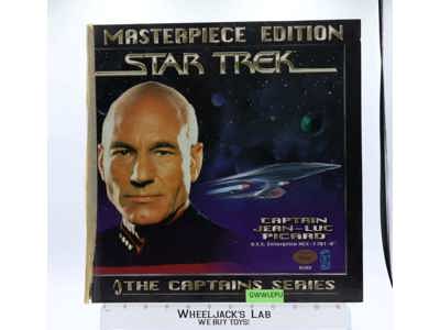 Captain Picard Star Trek Masterpiece Edition 1997 Playmates Figure W/Book
