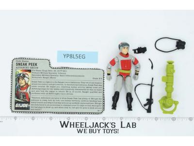 Sneak Peek V1 100% Complete G.I. Joe 1987 Hasbro Vintage Action Figure