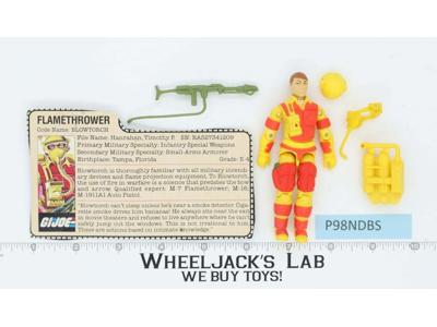 Blowtorch V1 100% Complete G.I. Joe 1984 Hasbro Vintage Action Figure