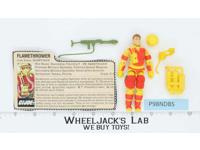 Blowtorch V1 100% Complete G.I. Joe 1984 Hasbro Vintage Action Figure