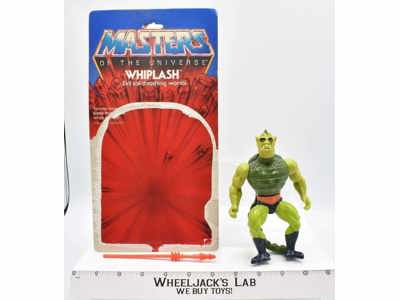 Whiplash Complete W/ Cardback He-Man Masters of the Universe MOTU 1984 Mattel