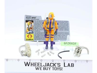 H.E.A.T. Viper V1 100% Complete G.I. Joe 1989 Hasbro Vintage Action Figure