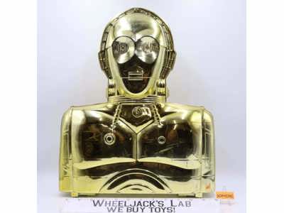 C-3PO Gold Action Figure Storage Case Star Wars 1983 Kenner