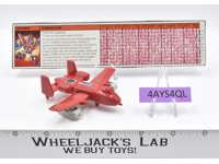 Powerglide 100% Complete 1985 Action Figure G1 Transformers A-10 Thunderbolt
