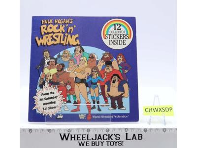 Hulk Hogan's Rock n Wrestling Book by Jill Wolf W/Stickers WWF 1985 Titan Sports