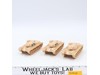 Lot of 3 Tan US Sherman Tanks WWII Plastic Toy Soldiers Unbranded 5.5" Long