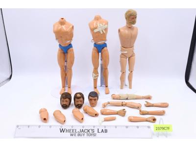 Lot of 17 Body Parts For 12 " Action Figures G.I. Joe Hasbro Vintage Accessory