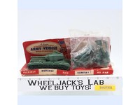 #316 Rubber Army Vehicle Tank W/ 5 Soldiers 1958 Toy Soldiers NEW