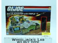 Sgt. Slaughter W/ Triple GI Joe 1986 Hasbro Vintage Action Figure Vehicle W/Box
