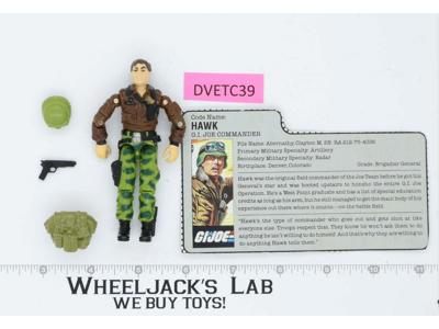 Hawk V2 100% Complete G.I. Joe 1986 Hasbro Vintage Action Figure