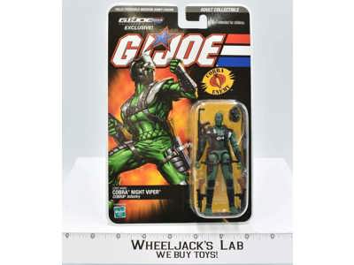 Cobra Night Viper G.I Joe Collector's Club Exclusive 2008 Hasbro NEW MOSC SEALED