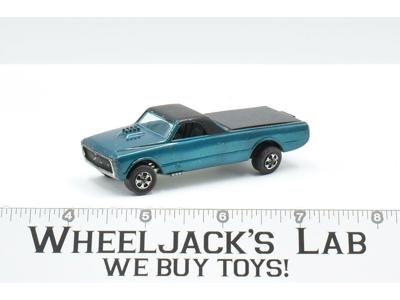 Custom Fleetside Aqua 1968 Redline Hot Wheels Mattel Vintage RL