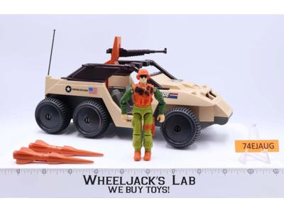 Desert Fox W/Skidmark 100% Complete 1988 GI Joe Vintage Action Figure Vehicle