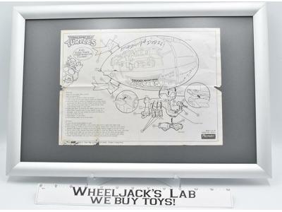 Teenage Mutant Ninja Turtles Blueprint ONLY 1991 Blimp Detachable Glider #5020-2