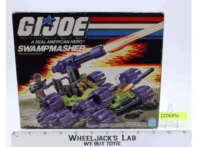 Swampmasher Complete W/ Box GI Joe 1988 Hasbro Vintage Action Figure Vehicle