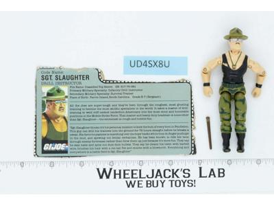 Sgt. Slaughter V2 100% Complete G.I. Joe 1986 Hasbro Vintage Action Figure