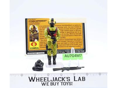 Python Copperhead V2 100% Complete G.I. Joe 1989 Hasbro Vintage Action Figure