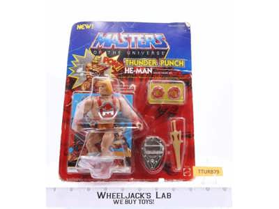 Thunder Punch He-Man 1983 Masters of the Universe MOTU Mattel Vintage NEW MOSC