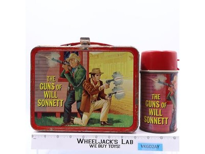 The Guns of Will Sonnett Lunch Box 1968 King-Seeley Vintage w/ THERMOS