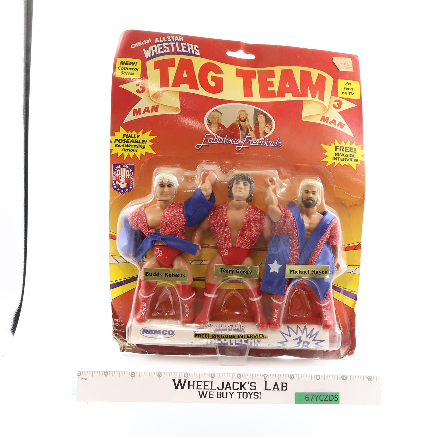 Buddy Terry Michael Fabulous Freebirds Tag Team AWA Wresting Remco NEW SEALED
