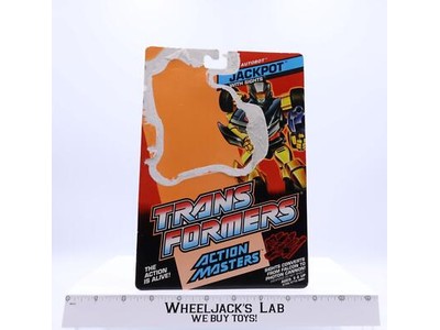Jackpot Cardback Action Masters 1989 Hasbro G1 Transformers Action Figure
