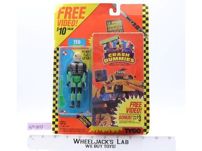 Ted Pro-tek Suit + VHS Video The Incredible Crash Dummies 1992 Tyco NEW SEALED