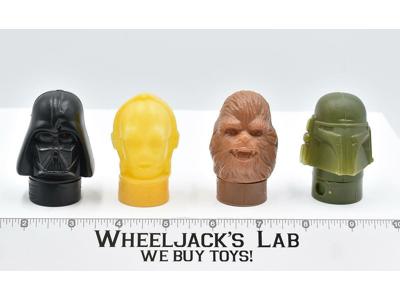 Lot of 4 Empty Candy Dispensers Star Wars Empire Strikes Back 1980's
