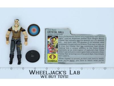 Crystal Ball V1 100% Complete G.I. Joe 1987 Hasbro Vintage Action Figure