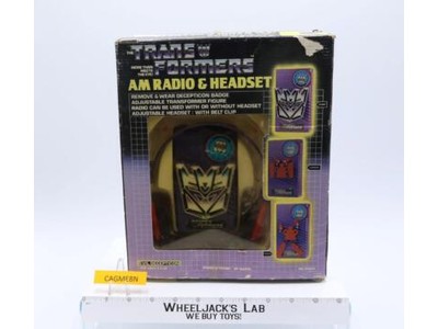 Decepticon AM Radio & Headset G1 Transformers PowerTronic 1980's Nasta